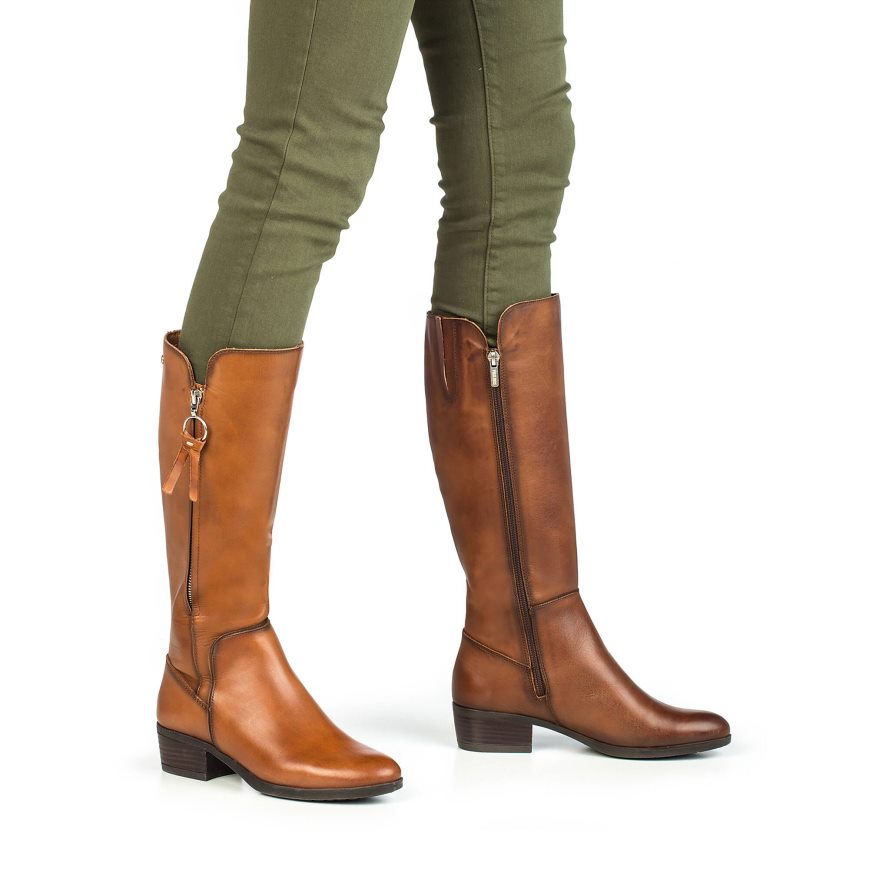 Women's Pikolinos DAROCA Knee-high Boots Brown | NZ S3AQ719